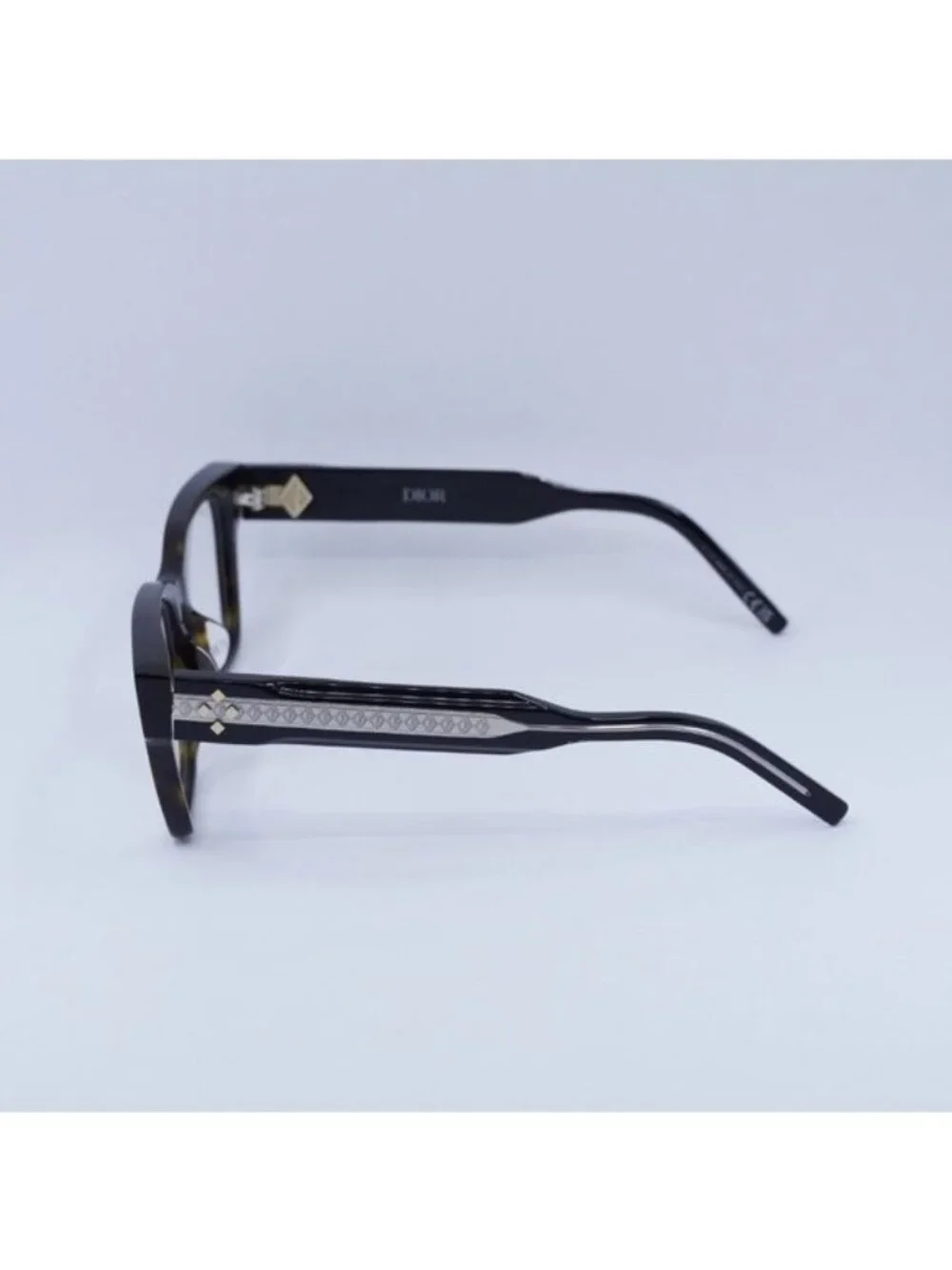 Dior CD DIAMONDO S1F 2000 Eyeglasses Havana 55mm Square Frame